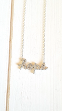 Load image into Gallery viewer, Hope necklace w. Cz&#39;s
