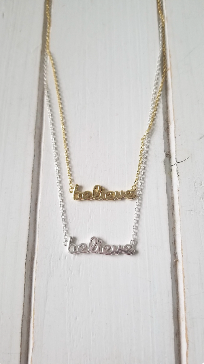 Believe necklace