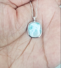 Load image into Gallery viewer, Cushion cut Larimar Pendant
